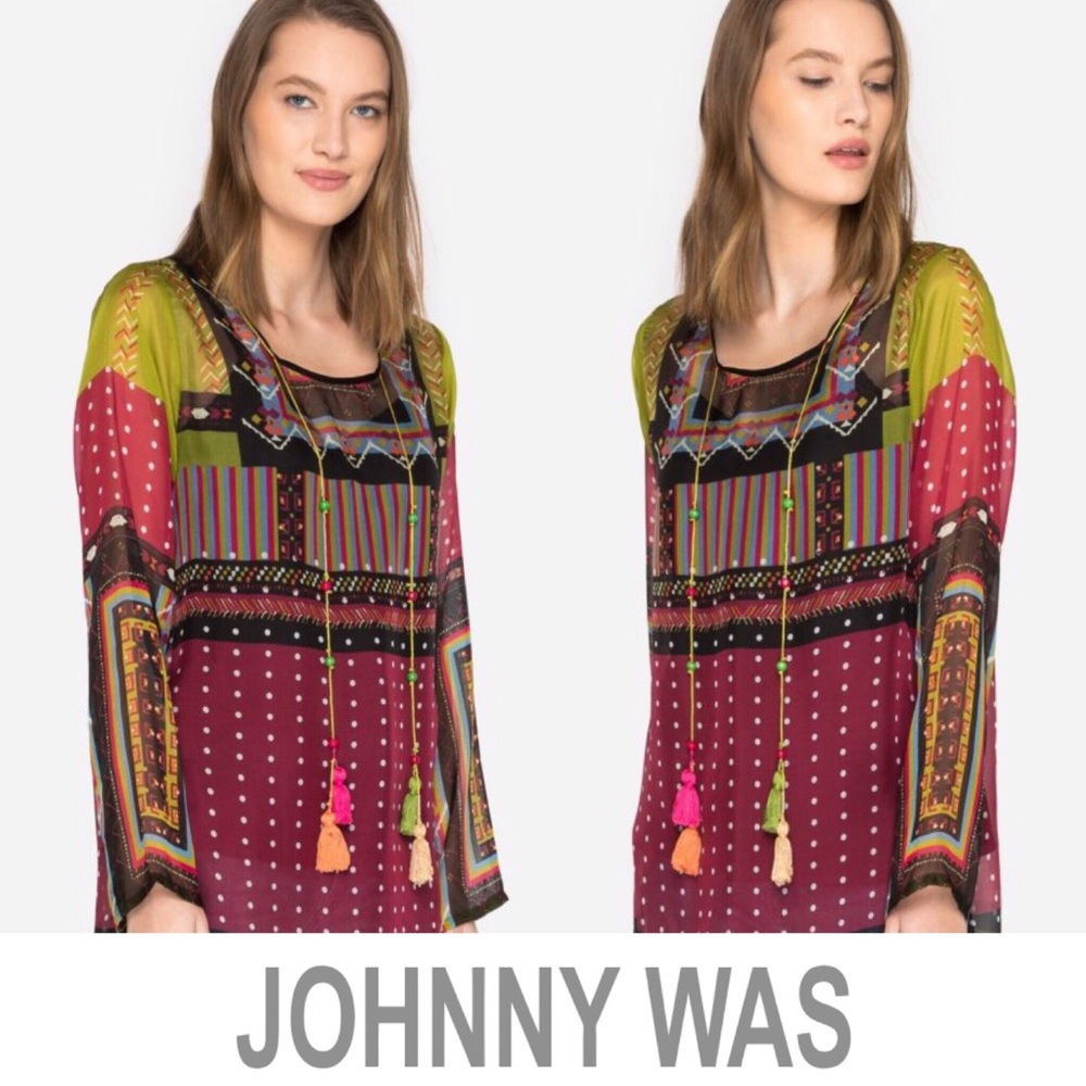❉ NWOT Johnny Was meadow tassel blouse ❉